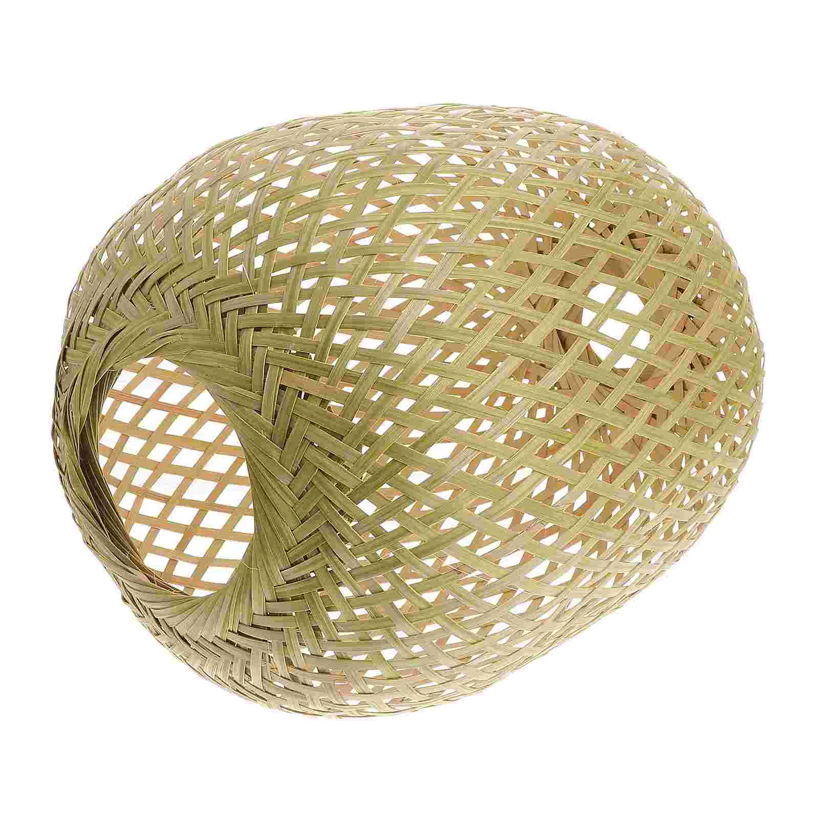 

Lamp Shade Light Lampshade Rattan Chandelier Cover Shades Pendant Woven Wicker Ceiling Hanging Rustic Cage Accessory Drum