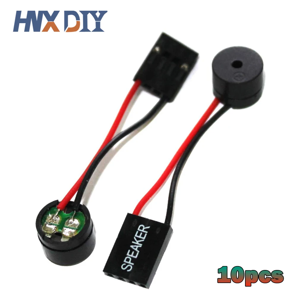 

10pcs Mini Plug Speaker For PC Interanal BIOS Computer Motherboard Speaker Mini Onboard Case Buzzer Board Beep Alarm Speaker Kit