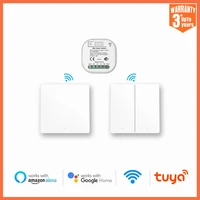 xiaomi tuya wifi switchsmart wireless no battery light switchrf433 remote control switch modulework for google homealexa