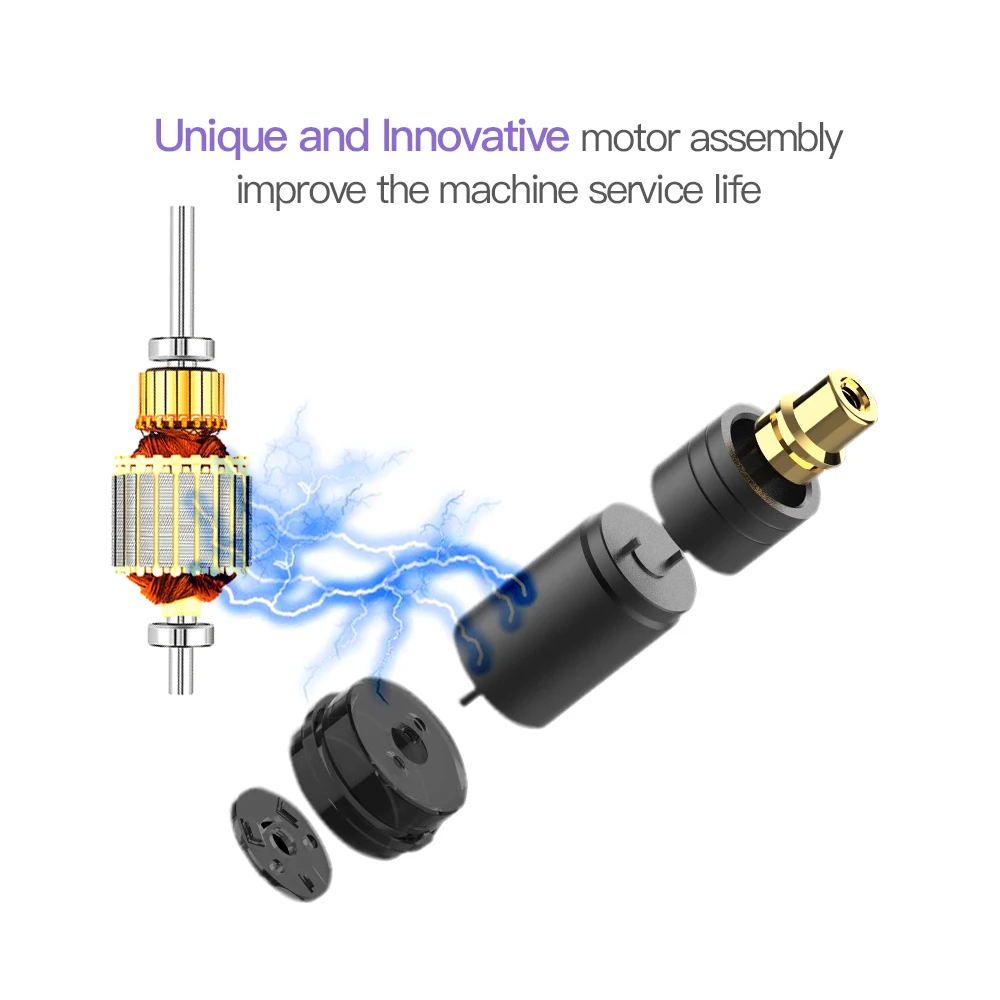 Тату-машинка Mast P10 с фиолетовым градиентом вращающаяся тату-машинка ПЗУ карандаш