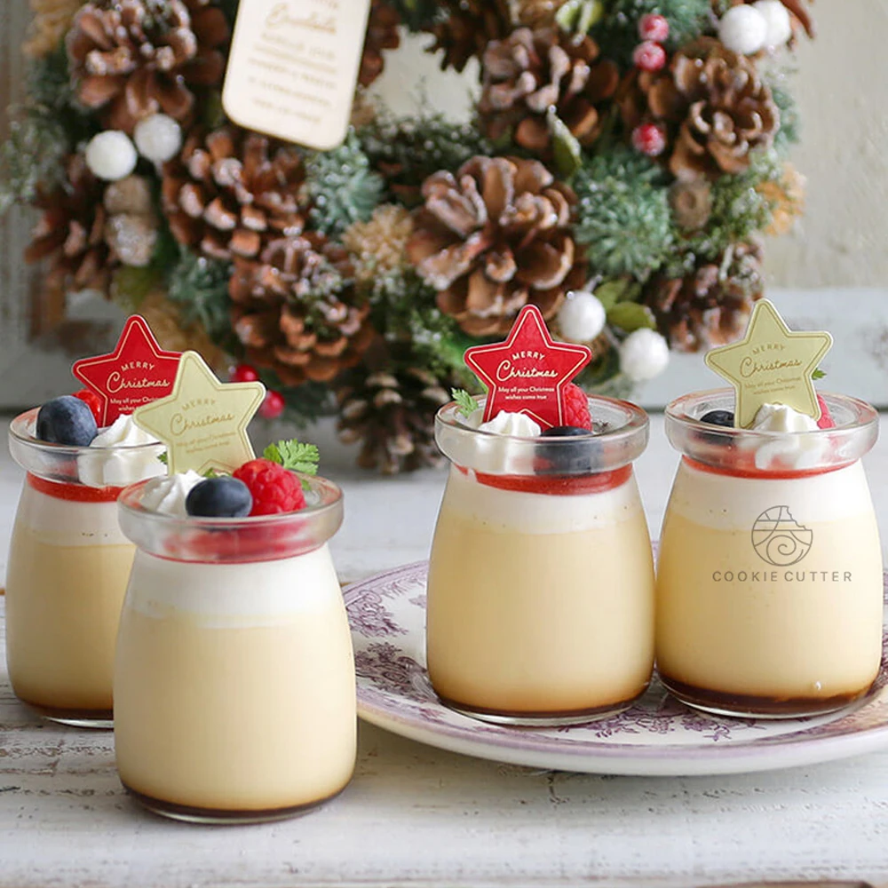 100 шт. Подарочная карточка для торта десерта Рождественский лось медведь