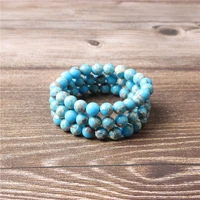 lanli 8mm natural jewelry blue emperor stone hand string men and women fashion accessories and amulets