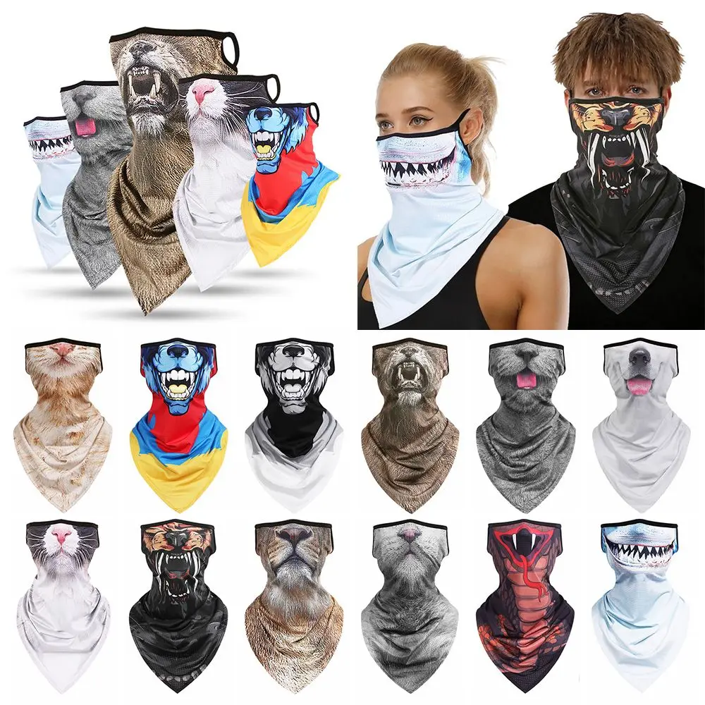 

Многофункциональный Лыжный костюм на Хэллоуин с петлями для ушей, велосипедный шарф-труба, маска для лица, бандана, шарф-снуд