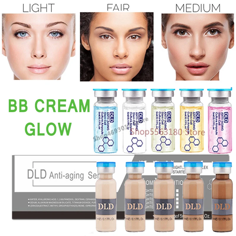 

Korea BB Cream Glow Anti-aging Serum DLD Foundation Starter Kit Acne Meso White Brightening Serum Set Microneedle Concealer