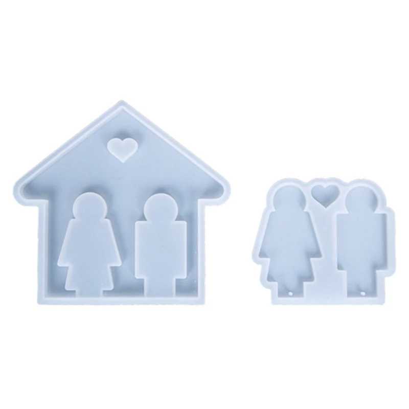 

Двойная настенная деталь, силиконовая форма, украшение для стены возлюбленных, инструмент для поделок своими руками, ювелирных изделий