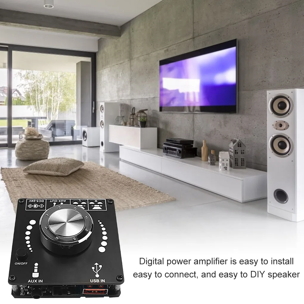 Мини-усилитель мощности Bluetooth 5 0