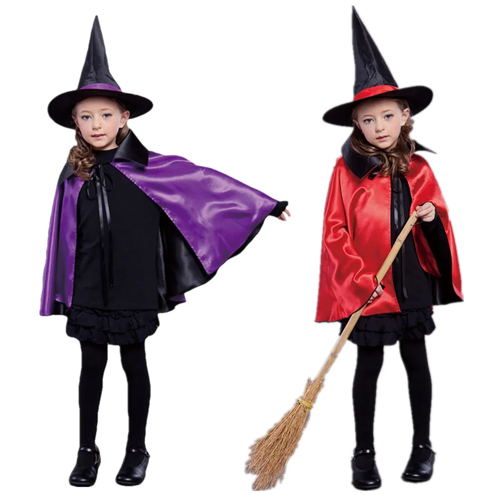 

Костюм для косплея Хэллоуин средневековая ведьма накидка волшебника детская накидка Вечеринка привидение смерти вампир дьявол Демон паль...