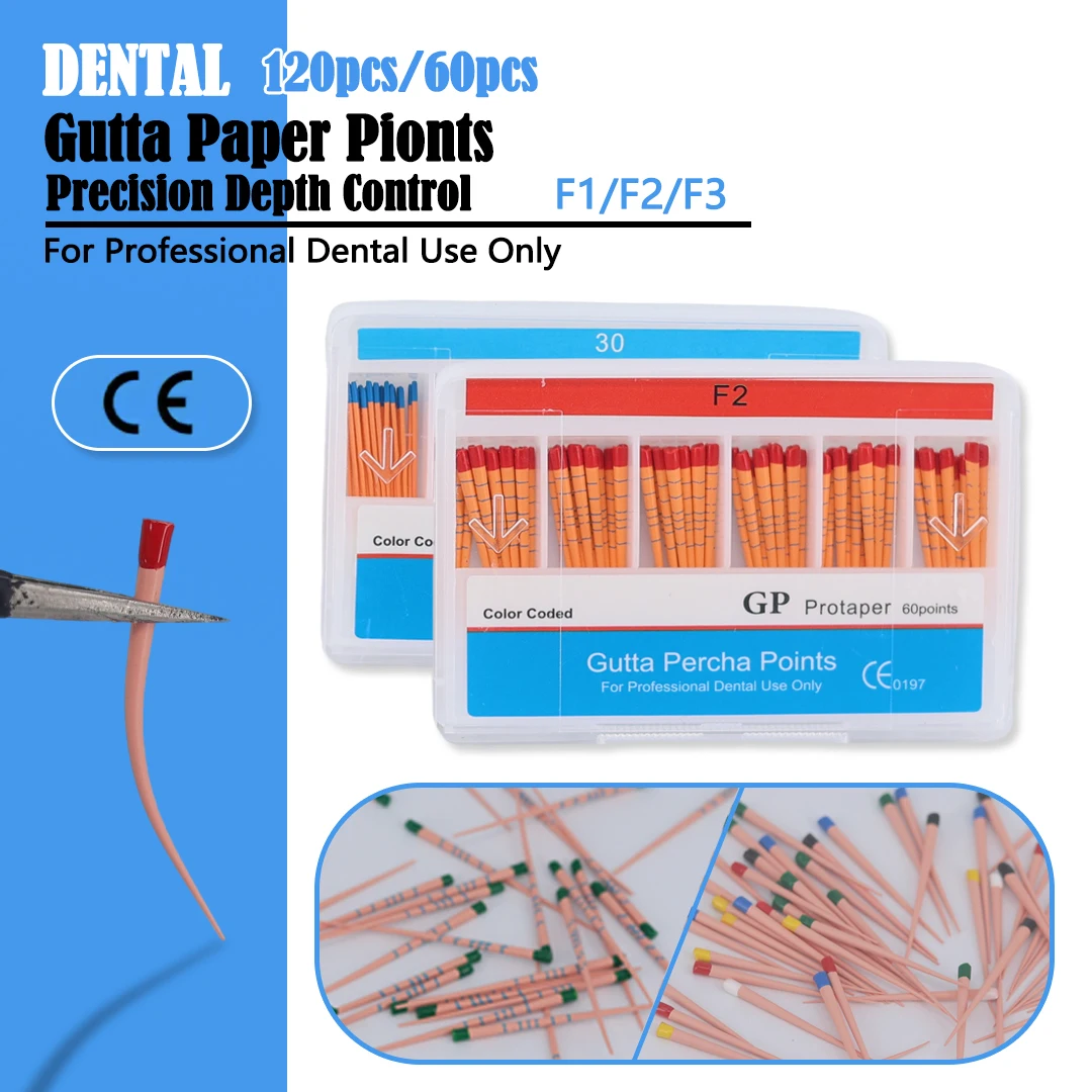 Стоматологическая эндодонтия Gutta Percha Points F1 F2 F3 все размеры .02/.04/.06 конус 15-40 для