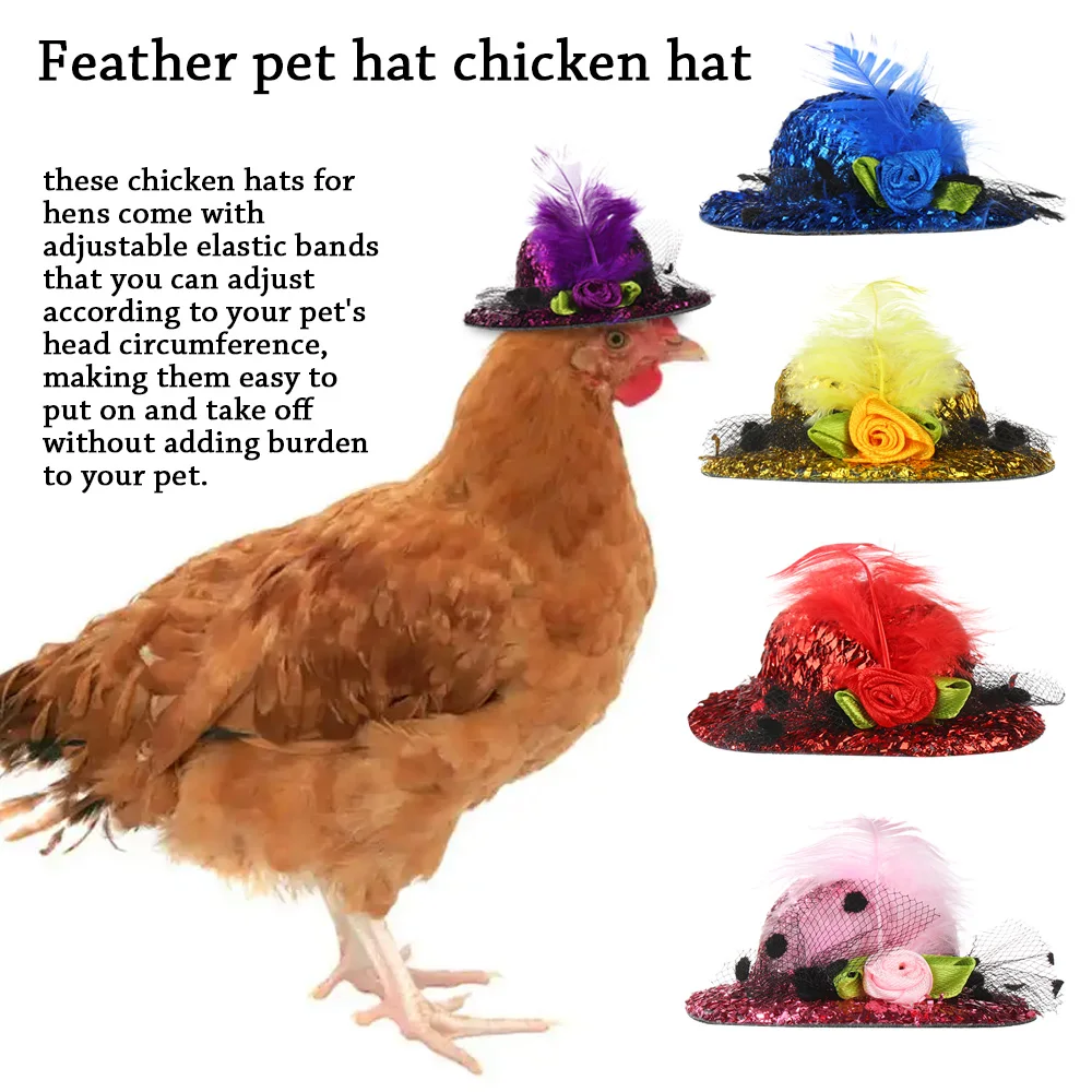 1 шт. Регулируемый эластичный ремень куриные шляпы для кур крошечные Домашние