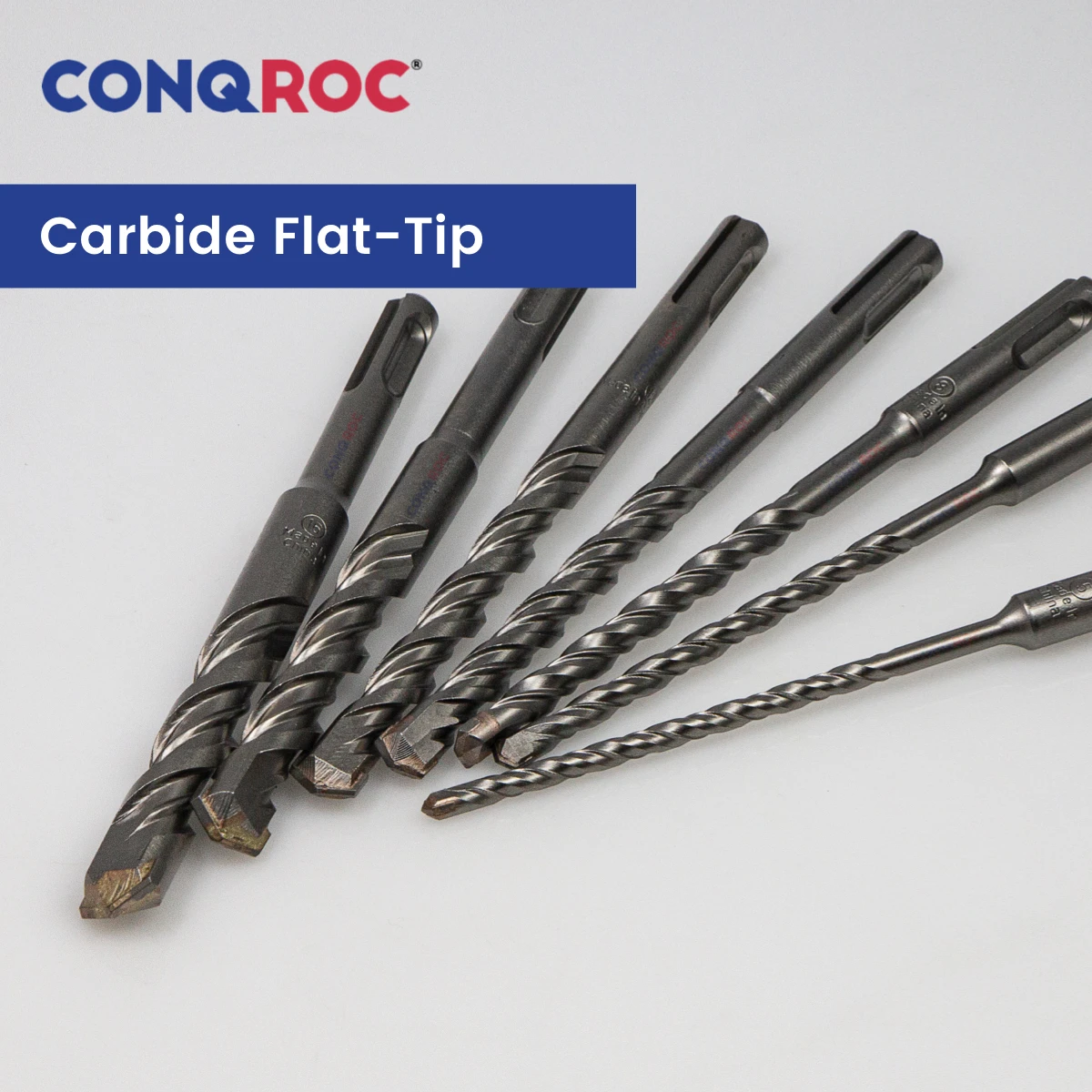 Набор сверл по камню SDS Plus с карбидным плоским наконечником длиной 160 мм, диаметром 5 мм, 6 мм, 8 мм, 10 мм, 12 мм, 14 мм, 16 мм.