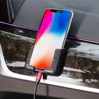 adhesive car phone holder for cars driving center console adjustable width car holder phone bracket auto interior accessories
