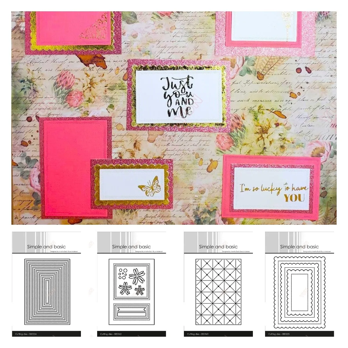 Простой и простой маленький прямоугольный металлический режущий штамп с зубцами