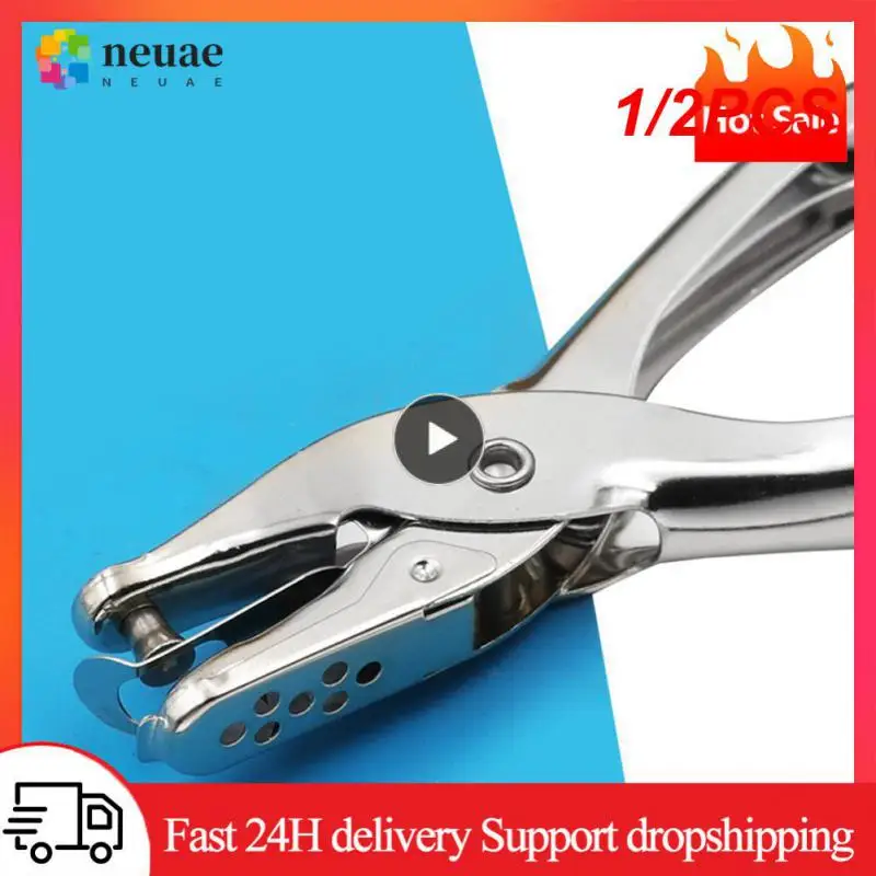 

1/2PCS 3/6mm Handhold Single Hole Punch Metal Puncher Tools For Scrapbooking Earring Necklace Cards School Stationery Office