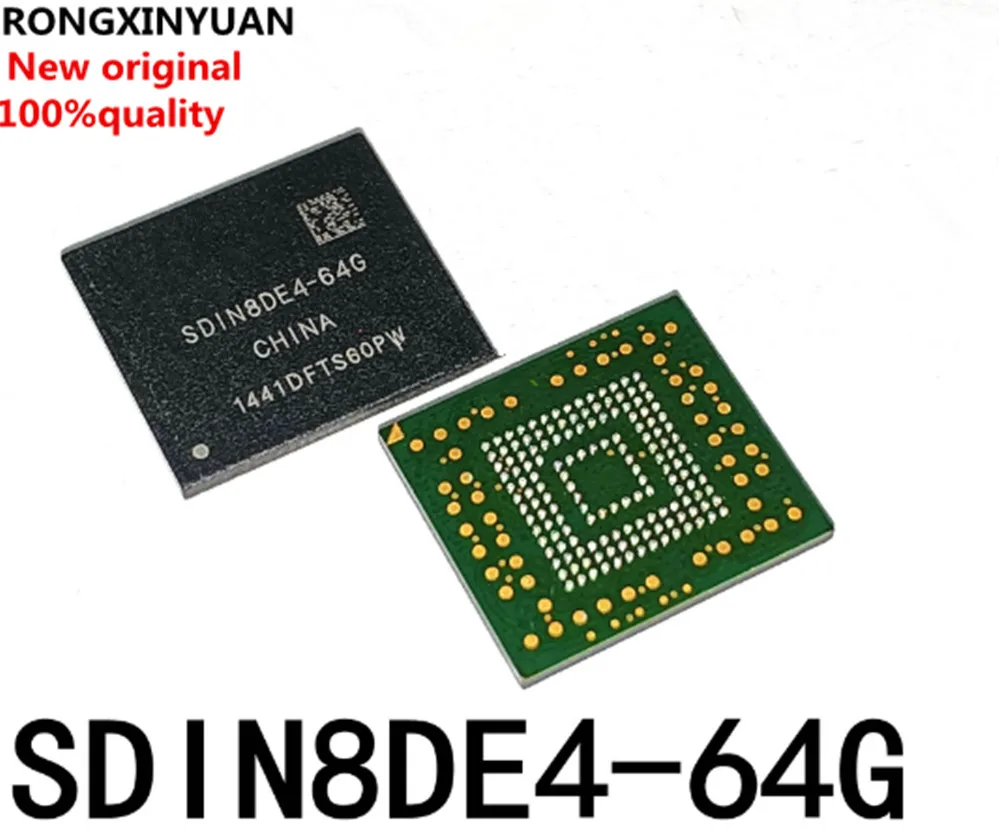 

2pcs New original SDIN8DE4-64G 64GB 4.5 BGA153 word library memory chip