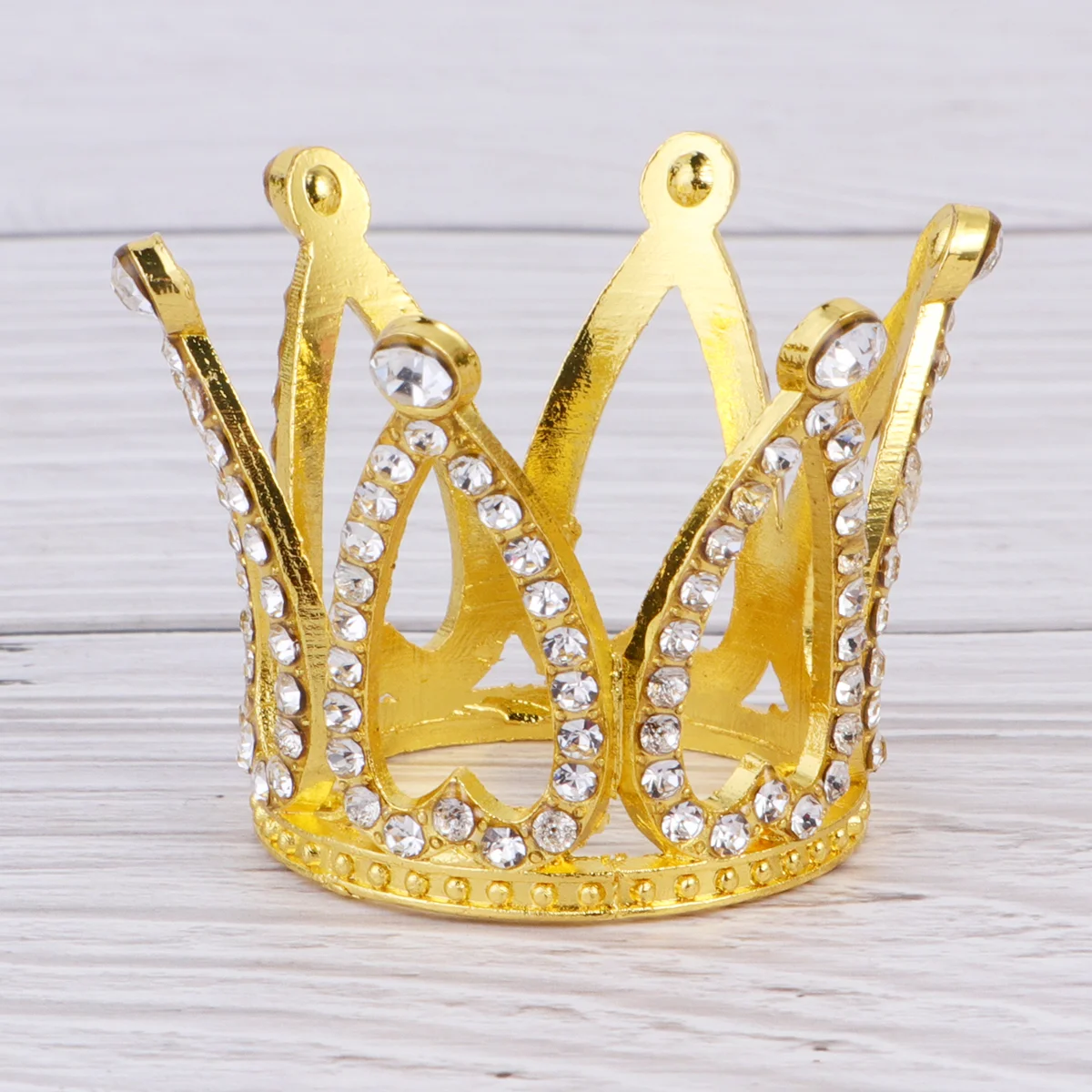 

Caketopper Tiara Mini Birthdaywedding Cupcake Gold Decoration Crystalbaby Vintage Prinrcess Rhinestone Decorations Decor Toppers