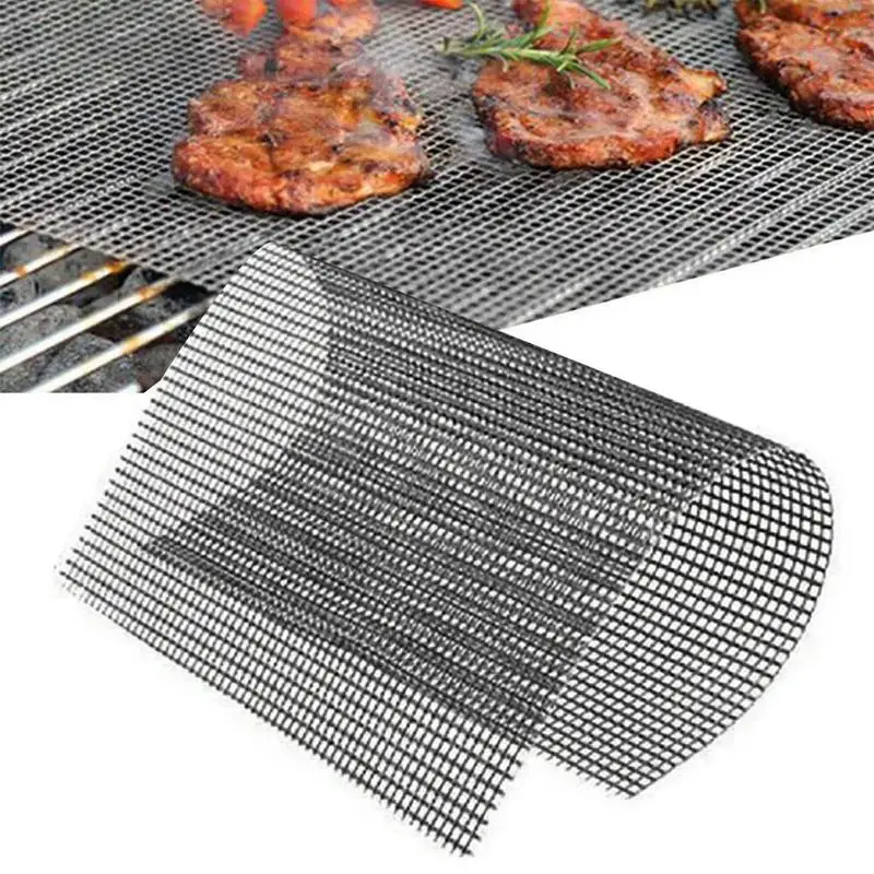 5 шт., антипригарные сетчатые коврики для барбекю, 16 х12 дюймов