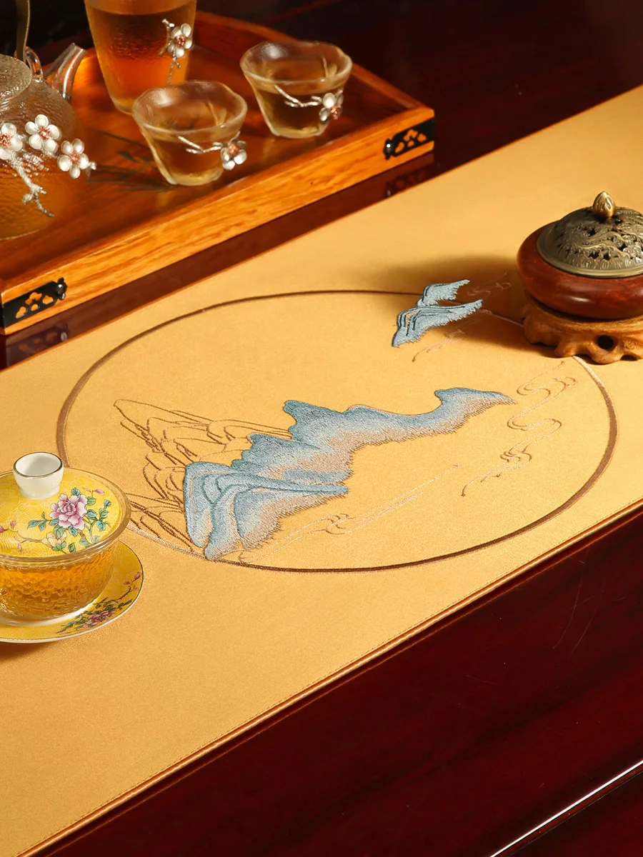 

Chinese New Modern Simple Runner High-End Dining Cushion Mat Tea TV Cover Towel Tablecloth And Coffee