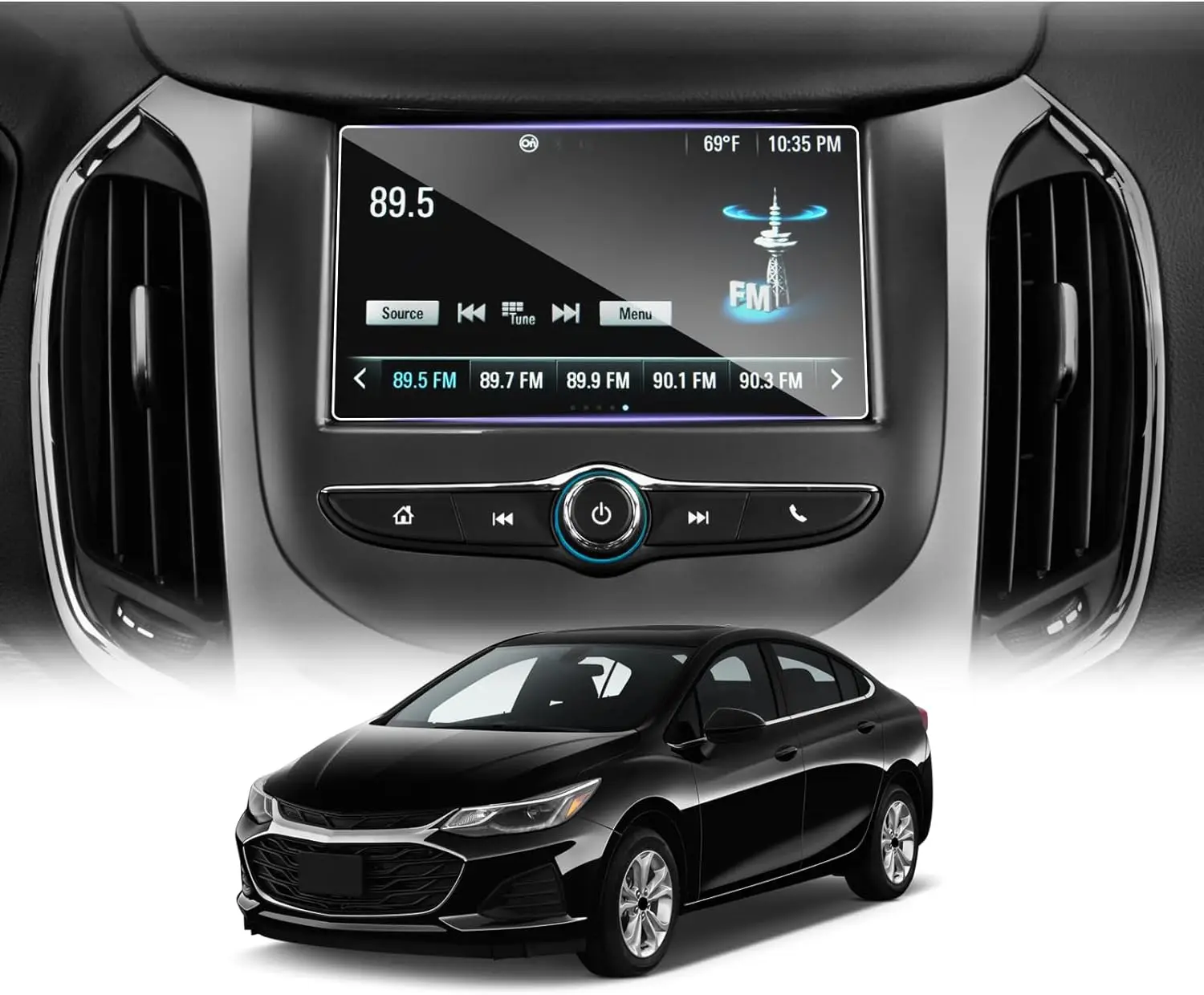 

Для Chevrolet Cruze D2LC 2016-2020 автомобильный ЖК-дисплей gps навигатор пленка для экрана из закаленного стекла protector