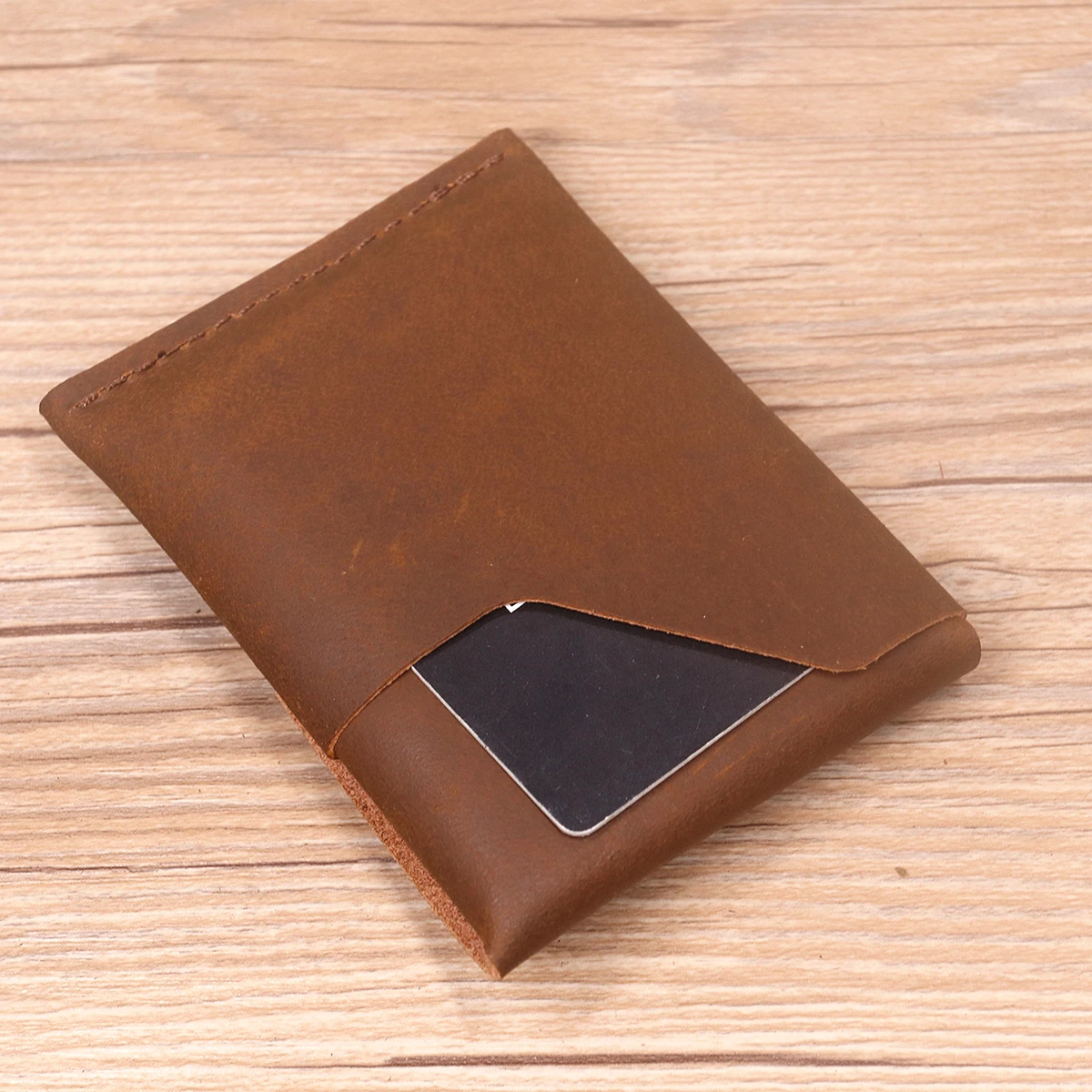 Мужской кожаный кошелек с отделением для кредитных карт из натуральной кожи