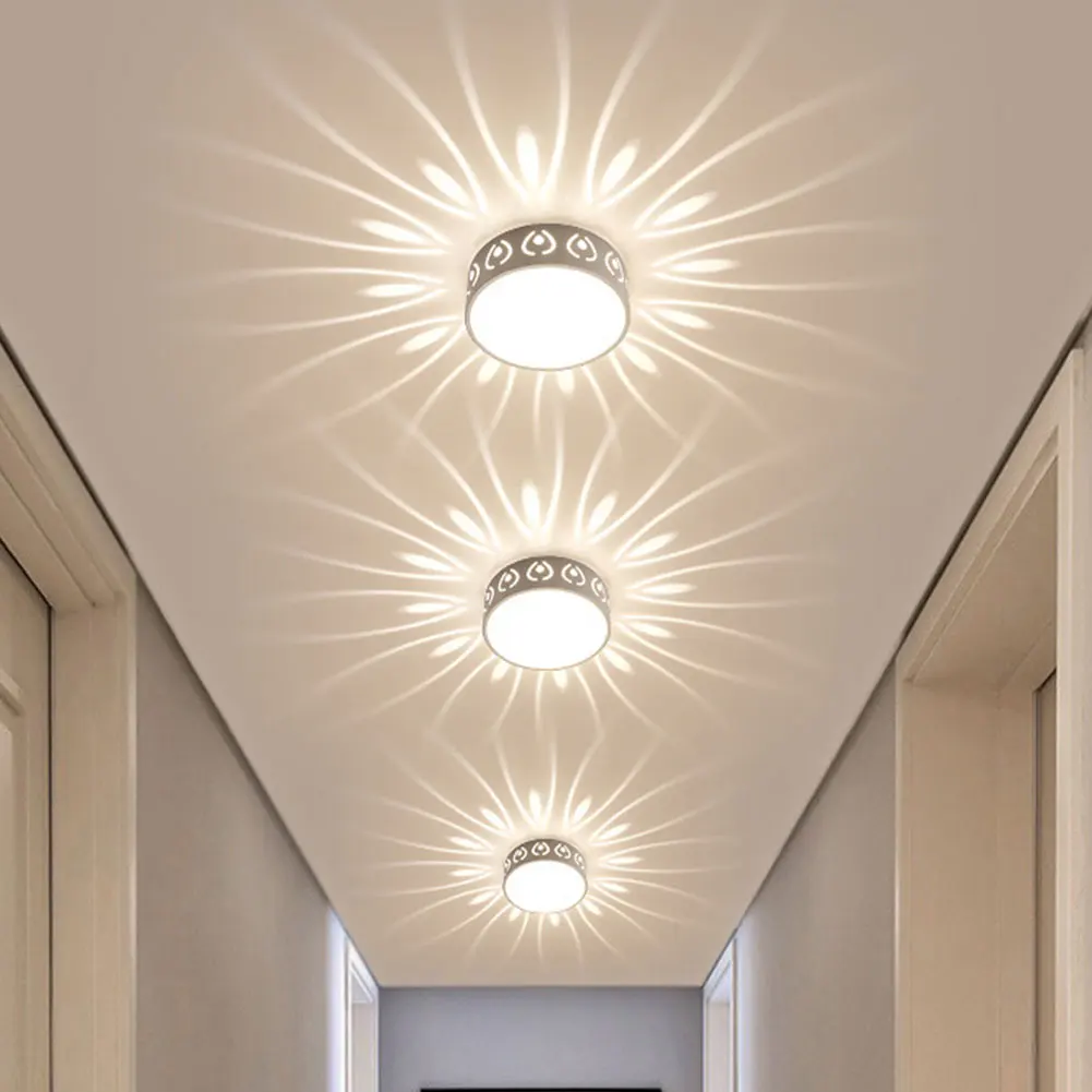 Светодиодный современный потолок светильник мини-освещение на полый потолочный