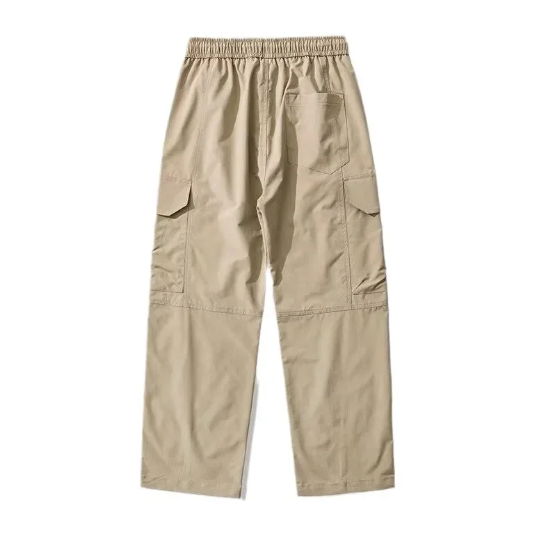 Весенне-летние мужские прямые брюки-карго на флисовой подкладке повседневные