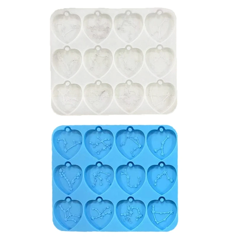 

Любовь двенадцать подвеска созвездия Комбинированные Серьги Форма эпоксидная смола, форма