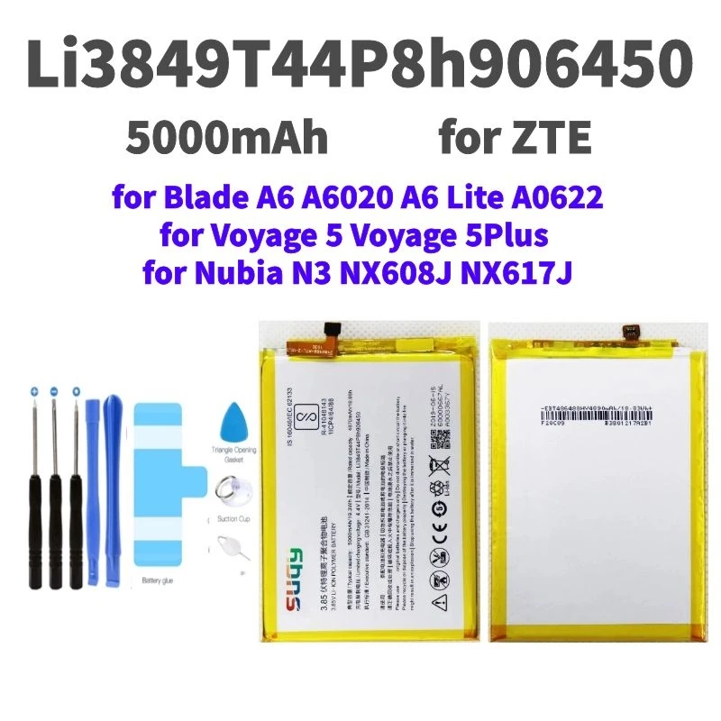Аккумулятор suqy Li3849T44P8h906450 для ZTE Blade A6 Lite A0622 Voyage 5 Plus оригинальная сменная батарея
