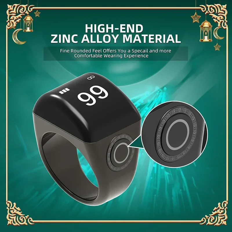 Арабский цифровой подарок Smart Tasbeeh Tasbih Ring Tally Counter Мусульманский Азан Сигнализация