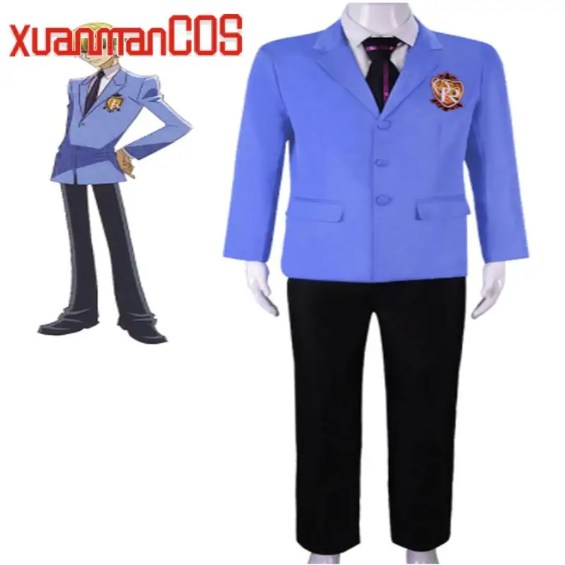 

Костюм для школьников Ouran Fujioka Харухи Тамаки СУУ, костюм для косплея, Униформа, брюки, наряды, костюм на Хэллоуин, карнавал, мужской костюм