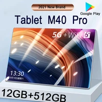 m40 pro tablet 12gb ram512gb rom tablette android 10 1 inch tablete 8800mah game 10 core dual sim tablets pc wifi phone call