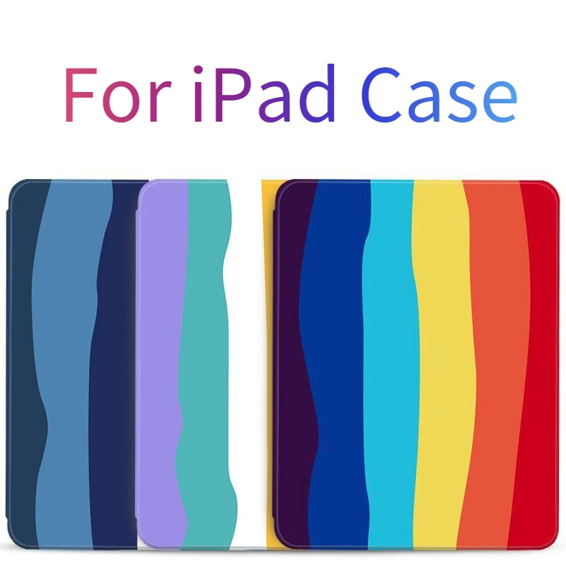 

New for IPad Pro 9.7 10.5 11inch Tablet Case Suitable for IPad 8th 9th Gen 2019 Air Mini 2020 Stripe Pattern 7.9 10.2 10.9 Inch