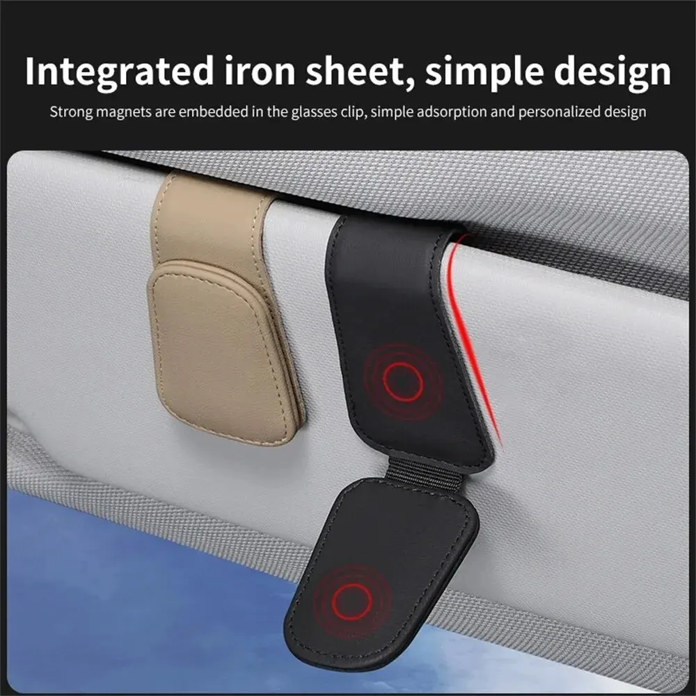 Универсальный автомобильный держатель для очков магнитный многофункциональный