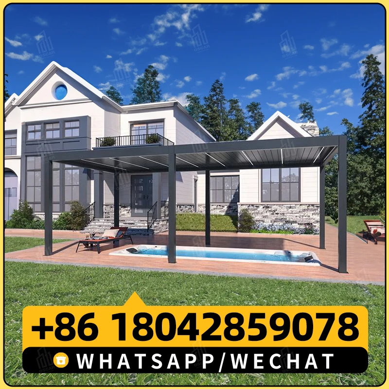 Уличная беседка электрическая Водонепроницаемая алюминиевая для сада и беседки