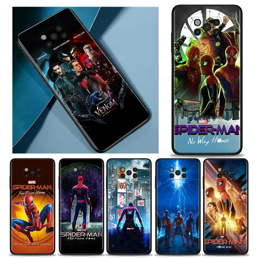 

Case For Xiaomi Poco X3 NFC F3 GT M3 M4 Pro 5G Marvel Spiderman 3 Tom Holland Three generations for Mi 12 11T 10T Pro 11 Lite 9T