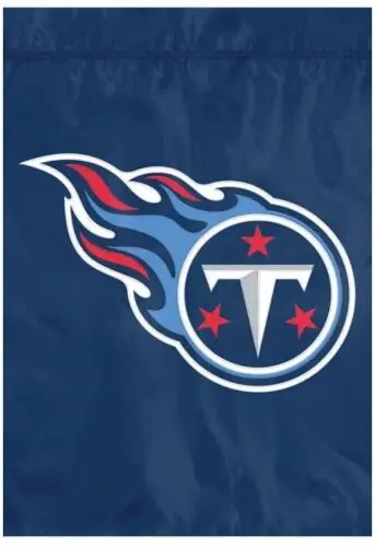 Садовый флаг премиум-класса Tennessee Titans аппликация с вышивкой 12 5x18 дюймов