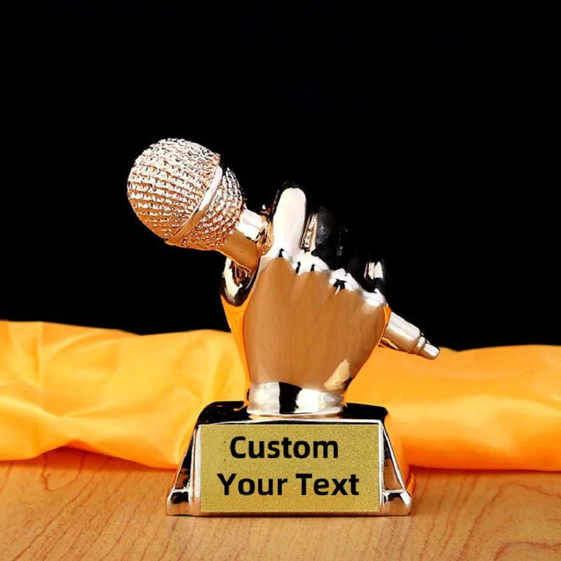 Золотой, серебряный или медный трофей-микрофон 13 см  XINCHEN анастасия градцева трофей для хоккеиста