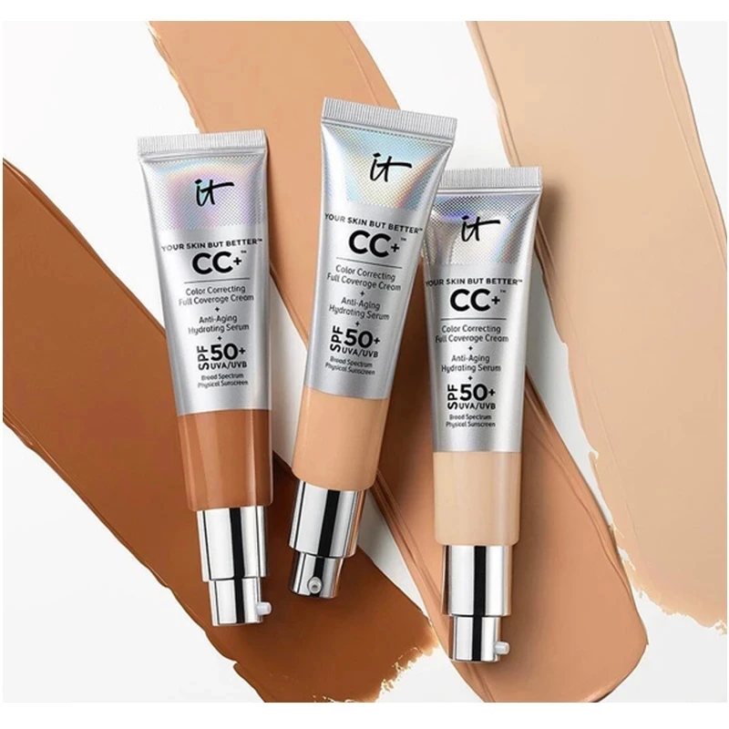

32ml CC Concealer Your Skin But Better Full Cover Cream SPF50 Medium Light Base Liquid Foundation brightening MakeUp Whitening