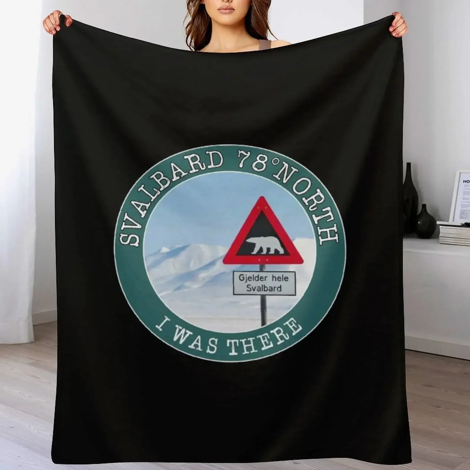 Svalbard 78р ° Северо я был. Одеяло Longyearbien Spitzbergen Arctic North Pole самое мягкие плюшевые