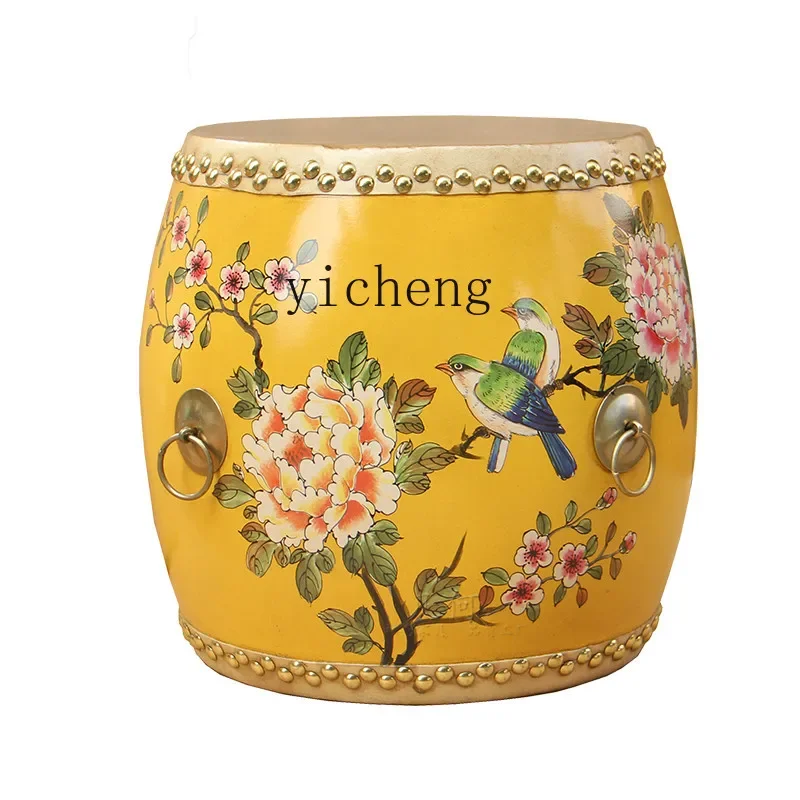 Zz табурет для пеленания обуви из цельного дерева воловьей кожи равномерный стул