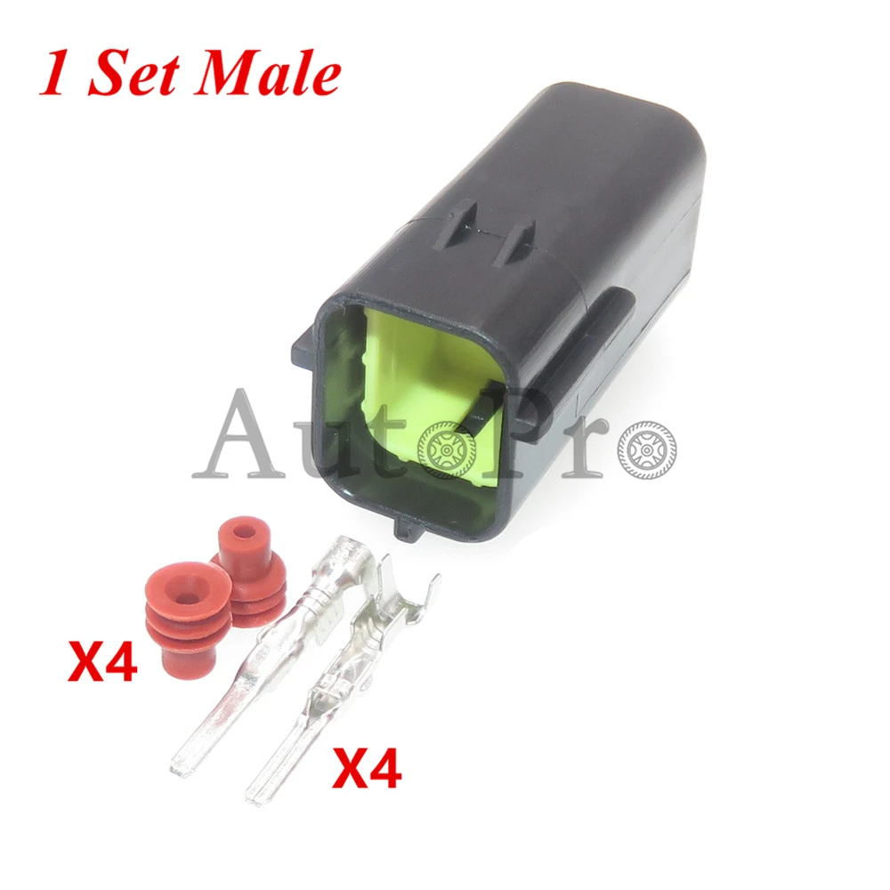 

1 комплект, 4 устройства, Мужской и Женский Разъем для подключения 174257-2 174259-2, автомобильный разъем для кабеля датчика кислорода