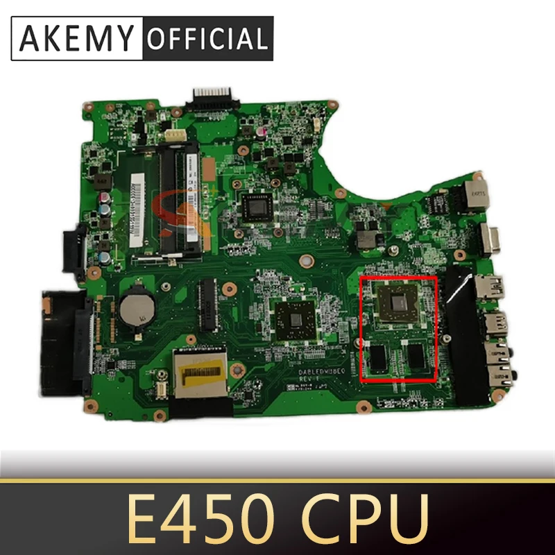

A000081340 DABLEDMB8E0 MAIN BOARD For Toshiba Satellite L750D Laptop Motherboard E450 CPU DDR3