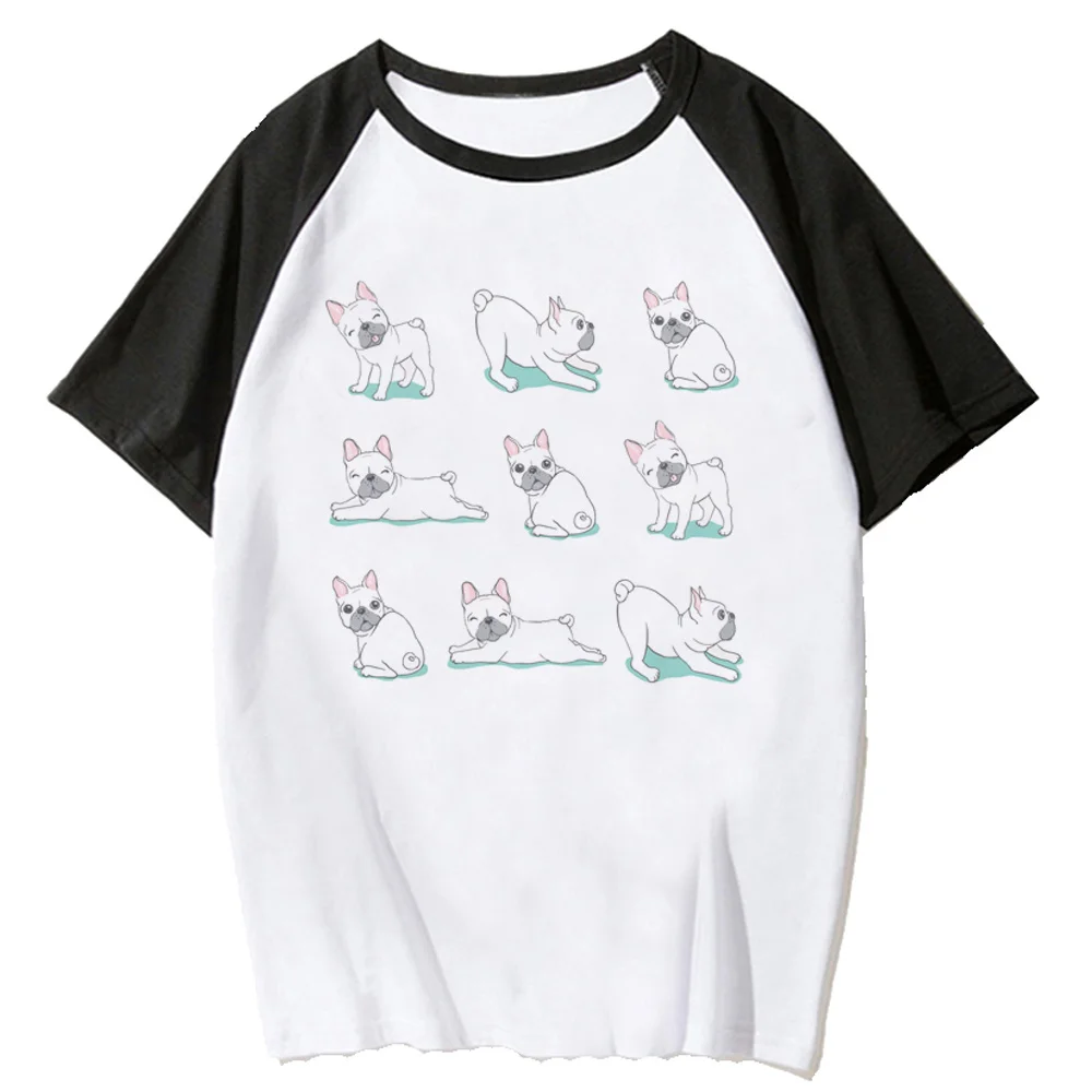 

French Bulldog tshirt women harajuku streetwear t shirt girl designer clothes