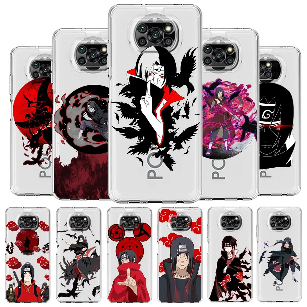 

Naruto Anime Kakashi Itachi Sasuke Phone Case for Xiaomi Poco X3 NFC F3 M3 M4 Pro Mi 12 11 Lite 5G Ultra 11X 11T Pro 11i Cover