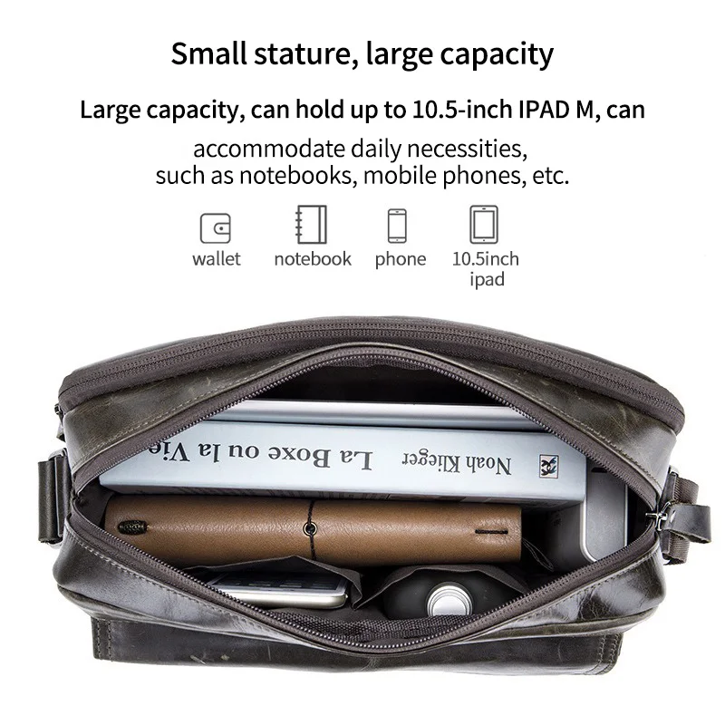 Мужская сумка кросс-боди из натуральной кожи