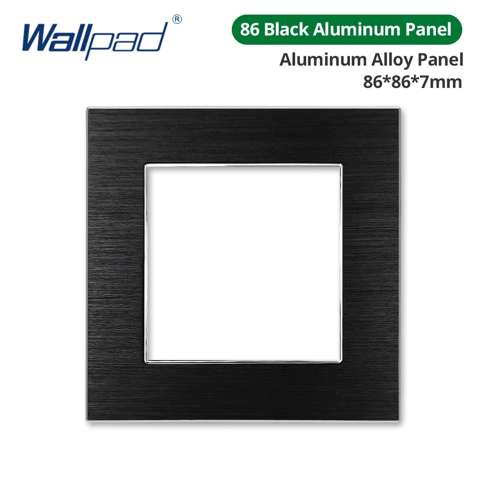 

Wallpad Модуль черная алюминиевая розетка