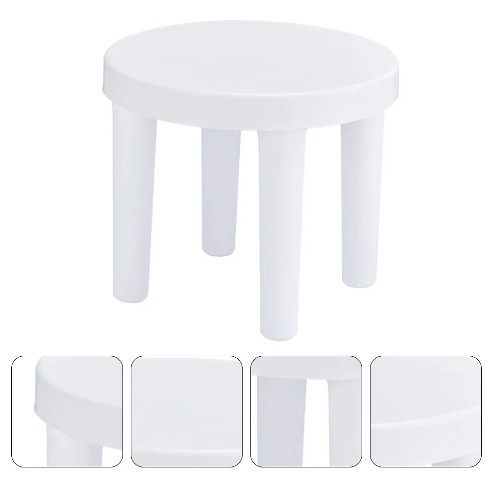 

Childrens Chair Stool Non Skid Stool for Kids Bathroom Home Activity Thickening Stool ( White ) Infant