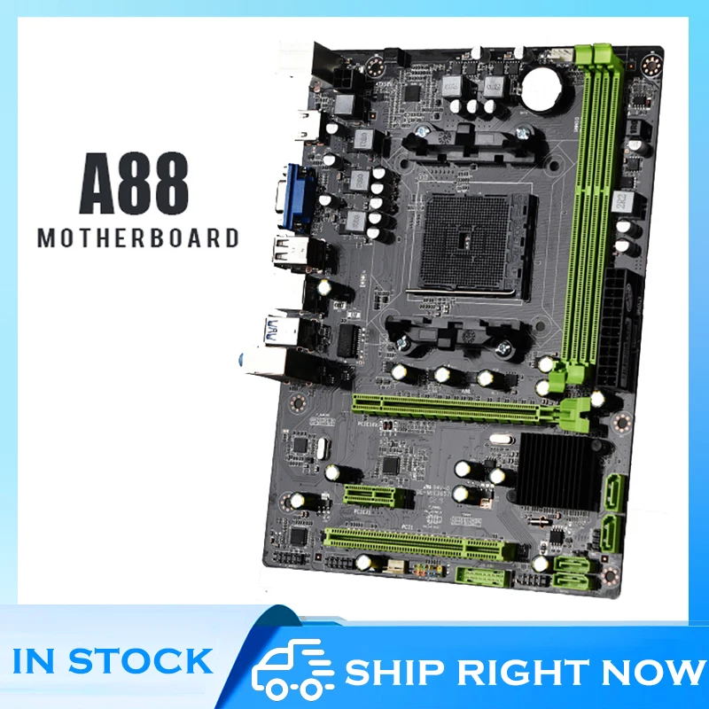 

Материнская плата AMD A88 FM2, двухканальная поддержка DDR3, экстремальная игровая производительность, поддержка процессора AMD серии A