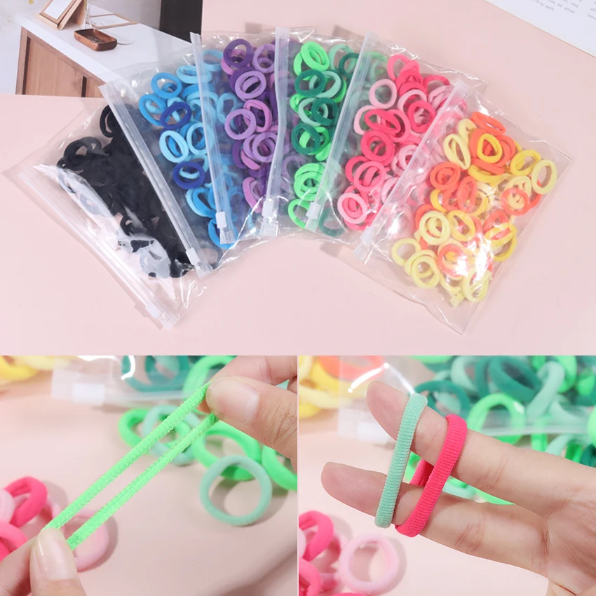 

50 шт./упаковка, Детские эластичные резинки для волос