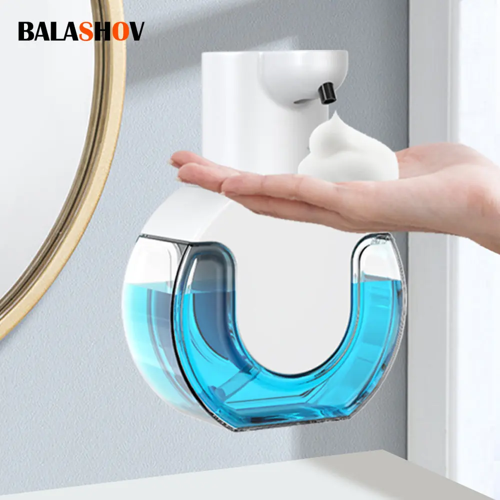 Touchless Automatic Foam Soap Dispensers Bathroom Smart Washing Hand Machine with USB Charging White High Quality ABS Material