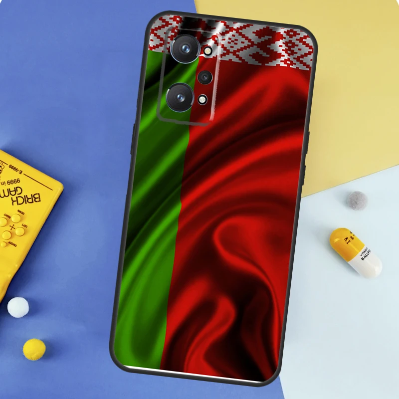 Флаг Беларусь для Realme GT 6 6T 5 7 Pro C67 C61 C55 C53 C51 C21Y C25S C75 10 11 12 13 14 Plus Чехол